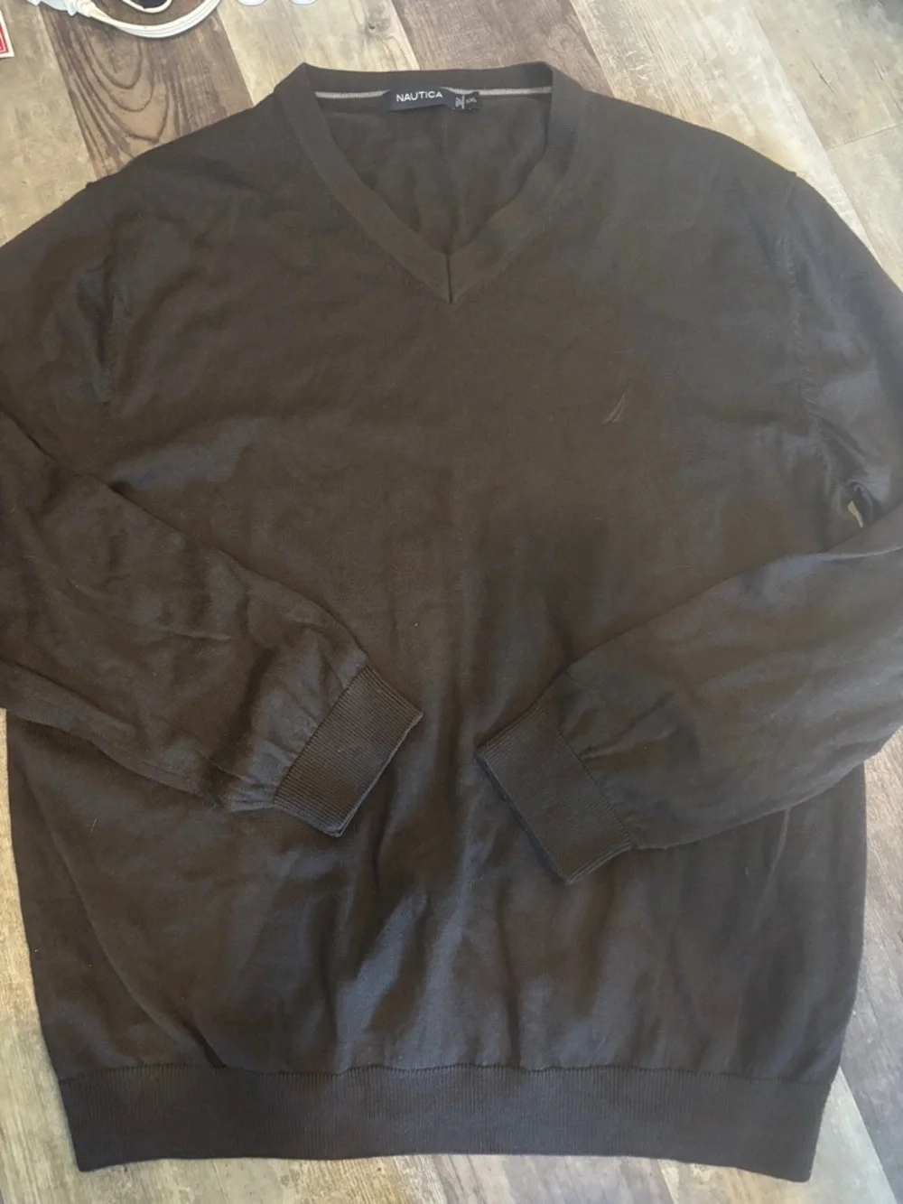 NAUTICA | Navtech Sweater Sable Heather with Temp Control & Comfort Stretch